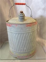 Vintage Galvanized Gas Can -5 Gallon