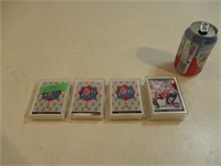 4 sets complets de cartes de hockey McDonald 1992