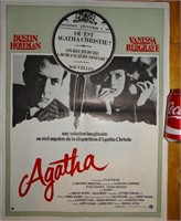 Affiche originale AGATHA - Dustin Hoffman