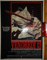 Affiche originale VENDREDI 13 - FRIDAY THE 13TH