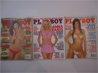 3 magazines Playboy