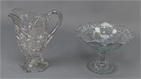 Two Pressed Glass Pieces