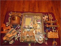 Wooden Knick Knacks, Miniatures, Frames