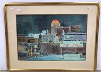 Lee Everett Watercolor of  Allentown