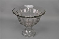 Impressive Two Piece Glass Punch Bowl