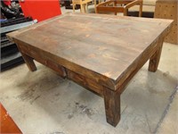 Rustic Style Coffee Table W/Drawer