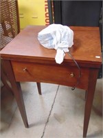 Vintage Sears Kenmore Sewing Machin In Cabinet