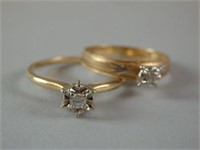 10k and 14k Engagement Rings