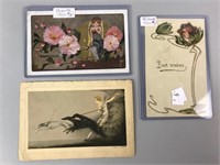 3 postcards