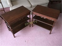 Pair of Matching Antique Side Table