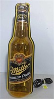 Miller Genuine Draft Bottle neon display