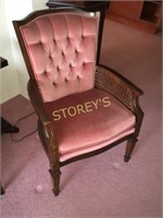 Antique Pink Cushions Side Chair