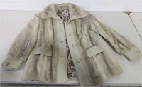 Fur coat w/ leather