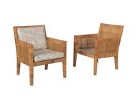 Billy Baldwin for Bielecky Brothers Rattan Chairs