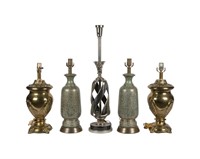 Group of Five Lamps