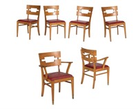 Six Mid Century Dining Chairs