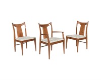 Six Brasilia Style Dining Room Chairs