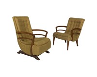 Tufted Arm Chair and Matching Rocker