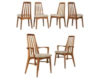Koefoed Hornslet Style Teak Chairs - Set of Six