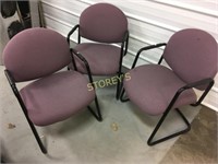 3 Office Side Chairs