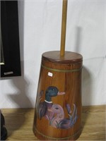 Wood Churn with painted dusks