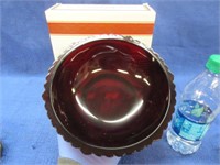 nice ruby red cape cod 8.5in serving bowl (3of4)