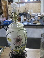 Iris and Flower Lamp