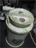 ceramic milk container with squirrels