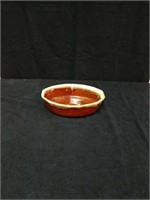 Old fashioned McCoy ovenproof brown drip bowl