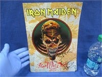 vintage "iron maiden" signed program 1992