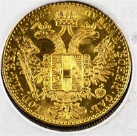 1916 Austro-Hungary 10 Corona Gold Coin KM-2805