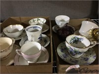 tea cups and saucers