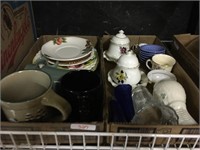 tea cups/servers and plates