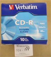 Verbatim CD-R Recordable Discs ~ 10 Pk