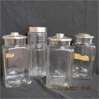 4 store counter jars