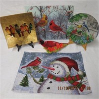 Christmas cutting board, plates, place mat