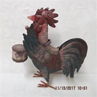 Metal garden rooster 16.5"H