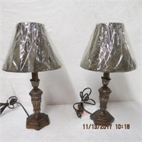 Pair of table lamps 17.5"H