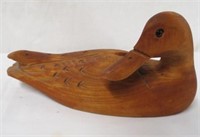 Carved 10.5" duck signed L. Tremblay Canada