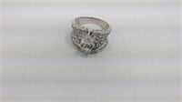 7.82 ct. white sapphire estate ring