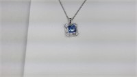 2.25 ct. tanzanite evening necklace