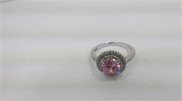2.85 ct. flawless pink topaz dinner ring