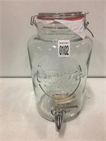 CLEAR JAR GLASS (SMALL CRACK)