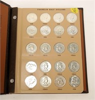 35- Complete collection of Franklin silver half