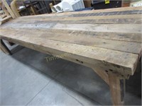 Rustic table- 10 feet long