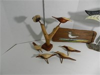Hand Crafted Wooden Bird Selection
