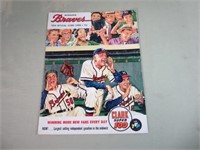 1954 Milwaukee Braves Score Card