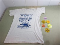 Classic Radio Station T-Shirt and Buttons WOKY