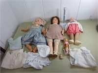 Vintage Dolls w/Some Clothes