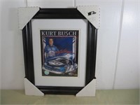 Framed Miller Lite Kurt Busch Racing Photo